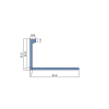 Профиль L-образный Neexy pv03-46 BBL-D черный блестящий браш 270x1.25x2.15 фото 2