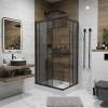 Душевой уголок Niagara Eco NG-018-14QT 1000х800х1950, низкий поддон(13см) стекло тонированное фото 2
