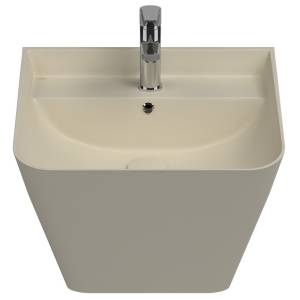 Раковина Isvea Sott'Aqua 10SQ37002SV-2K 50 см, слоновая кость матовая