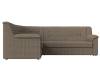 Диван угловой Лига диванов Карелия 113349L Коричневый Левый фото 2