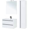 Тумба с раковиной Aquanet Lino 80 белый матовый фото 3