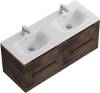 Тумба с раковиной BelBagno Etna 120 для двоих, rovere moro, раковина BB-8099-120-2 фото 3