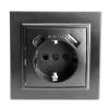 Розетка 1-местная Stekker PST16-9016-03 50078