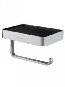 Держатель для туалетной бумаги Wonzon & Woghand WW-8336 с полкой, хром