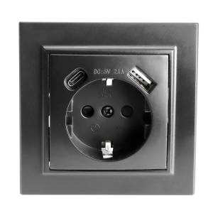 Розетка 1-местная Stekker PST16-9016-03 50078
