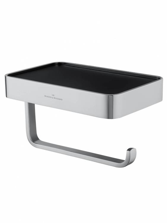 Держатель для туалетной бумаги Wonzon & Woghand WW-8336 с полкой, хром