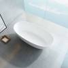 Ванна из искусственного камня Vincea Solid Surface VBT-6S01MW 1700x750x550, белый матовый, слив-перелив в комплекте фото 3