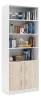 Стеллаж комбинированный МФ Мастер Либерти-52 Либерти-52-БТ-ДС белый / дуб сонома