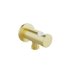 Шланговое подключение Aqueduto Aceno ACE1250 с держателем ручного душа, шлифованное золото
