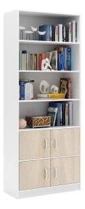 Стеллаж комбинированный МФ Мастер Либерти-52 Либерти-52-БТ-ДС белый / дуб сонома