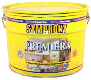 Эмаль Symphony Premiera шелковисто матовый база С 9 л
