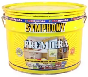 Эмаль Symphony Premiera шелковисто матовый база С 9 л