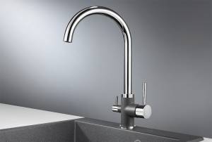 Смеситель для кухни Granula 3168 графит