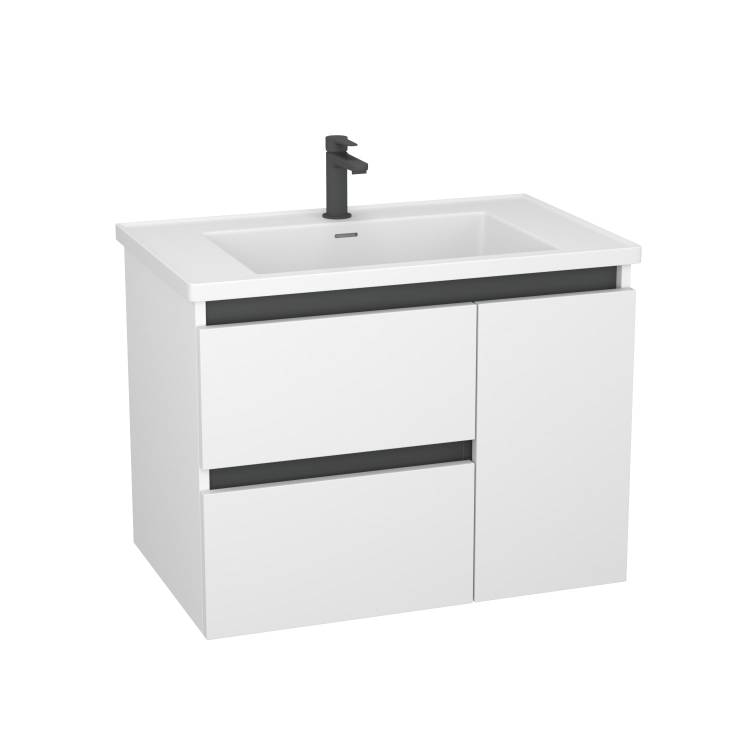 Тумба с раковиной Veneciana Parino 80 58068 белый матовый