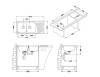 Мойка кухонная Alveus Elegant 70 1009386 Sat-90 с сифоном, 111x51 фото 3