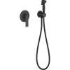 Гигиенический душ Timo Anni 2789/03SM черный, со смесителем, с внутренней частью