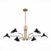 Люстра подвесная ST Luce MINNE SL1801.313.06 Античная бронза/Черный E14 6*60W