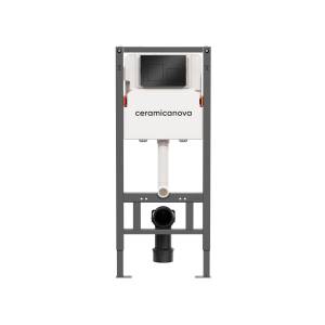 Система инсталляции для унитазов Ceramica Nova Balance CN121002MB кнопка черный матовый
