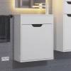 Тумба с раковиной Uperwood Modul 393020555 подвесная, матовая, белая, графит, 50 см фото 5