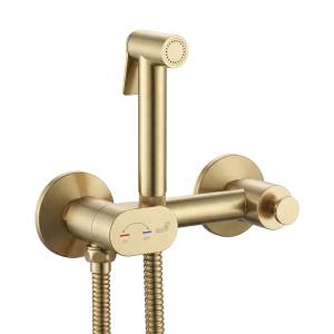 Гигиенический душ RGW Shower Panels 581408216-06 SP-216Gb brush, золотой, со смесителем