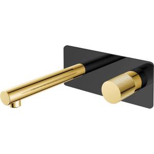Смеситель для раковины Boheme Stick 125-BG.2 Blacktouch Gold с внутренней частью