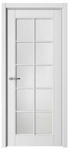 Межкомнатная дверь Albero Эмаль Классика 5 полотно белое, стекло мателюкс 700x2000