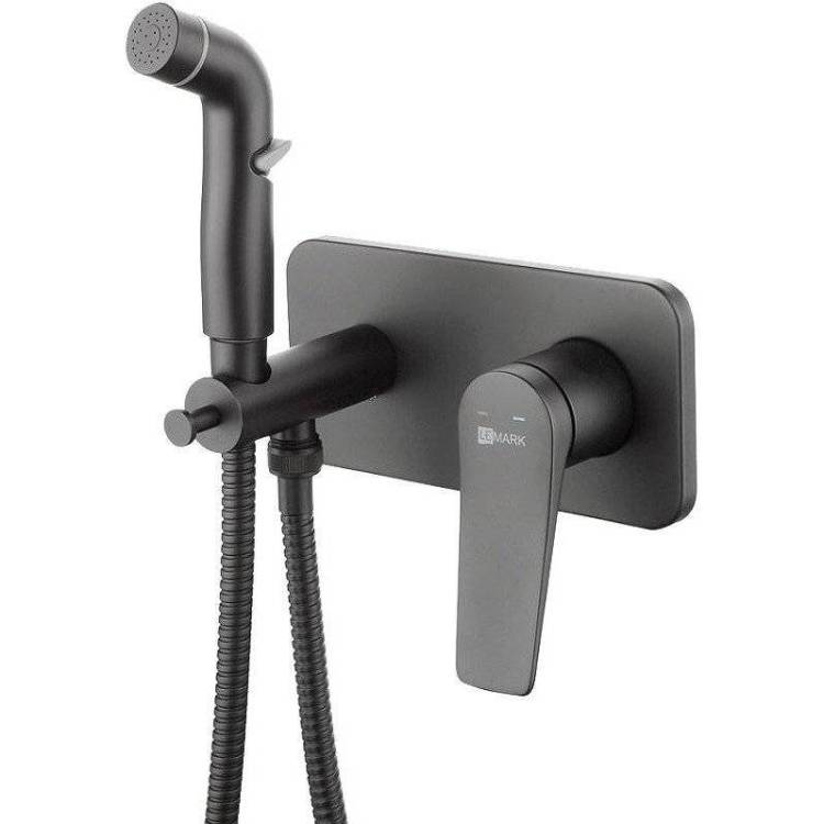 Гигиенический душ Lemark Bronx LM3720BL черный, со смесителем, с внутренней частью