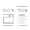 Раковина Uperwood Vission 45483000000 над стиральной машиной, белая глянцевая, 60x50 фото 3