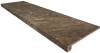 Ступень Estima Bernini 67325 Set/Steptrade/BR04_NS/33x120/Riser/BR04_NS/14,5x120 Dark Brown 33x120 неполированная с бортиком + Подступенок 14,5x120