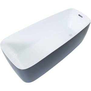 Акриловая ванна Aquanet Family Trend 90778-MW-MB 170x78 белая матовая/черная матовая