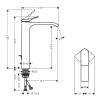 Смеситель для раковины Hansgrohe Vivenis 75040000 хром фото 2