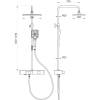 Душевая стойка beWash BV0MMSS6151 со смесителем, хром фото 5