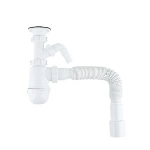 Сифон для раковины Iddis Optima Home 900AVG1010VD с выпуском и отводом, 1.1/2x40мм