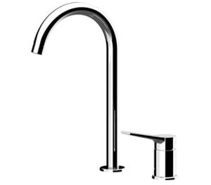Смеситель для раковины Remer Slash & Dot SL57L хром