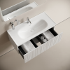 Тумба с раковиной Sancos Code подвесная, 100x46x42, c одним ящиком оснащенным доводчиками, Белая фото 5