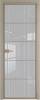 Межкомнатная дверь Profil Doors 5 AX цвет профиля Никель матовый, стекло безопасное 6 мм страйп 800x2000