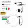 Душевая система Filarete Fing FL1040BL черный фото 3