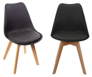 Комплект стульев Bradex Home Eames Bon FR 0024P черный 2 шт.