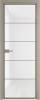 Межкомнатная дверь Profil Doors 5 AX цвет профиля Никель матовый, стекло безопасное 6 мм белый триплекс 700x2000