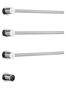 Полотенцесушитель электрический Wonzon & Woghand WW-AL313-CR встраиваемый, хром