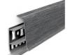 Плинтус Ideal Деконика Алюминий Темный (2200x55 мм)