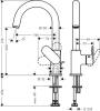 Смеситель для раковины Hansgrohe Vernis Blend 71554000 хром фото 3