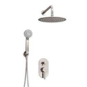 Душевой комплект Wasserkraft A16421 с верхней душевой насадкой, серый, встраиваемый, с лейкой