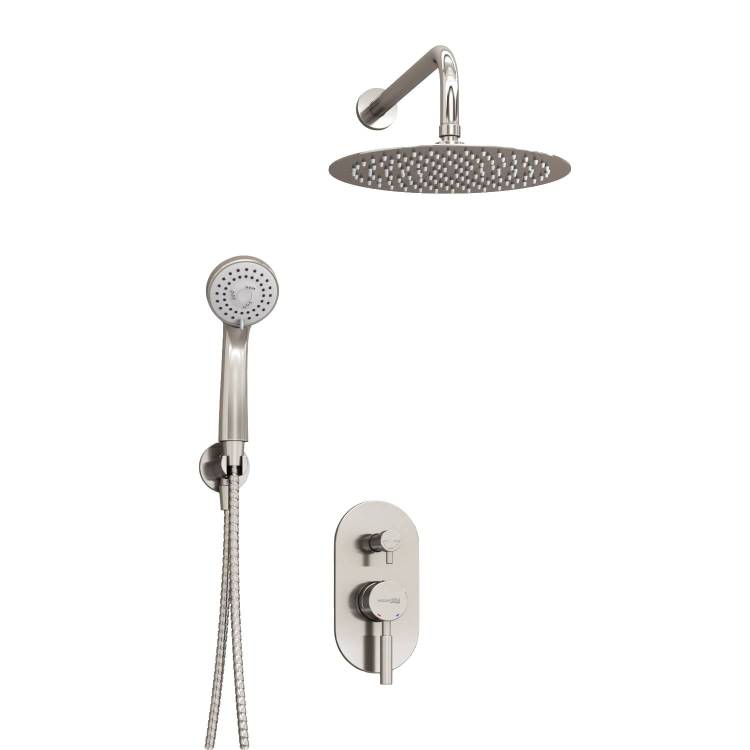 Душевой комплект Wasserkraft A16421 с верхней душевой насадкой, серый, встраиваемый, с лейкой