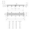 Душевой лоток Veconi Line 850 V850LB с решеткой, черный матовый фото 3