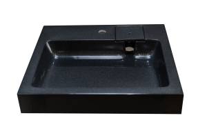 Раковина Stella Polar Солярис SP-00001339 черный металлик, 60x50