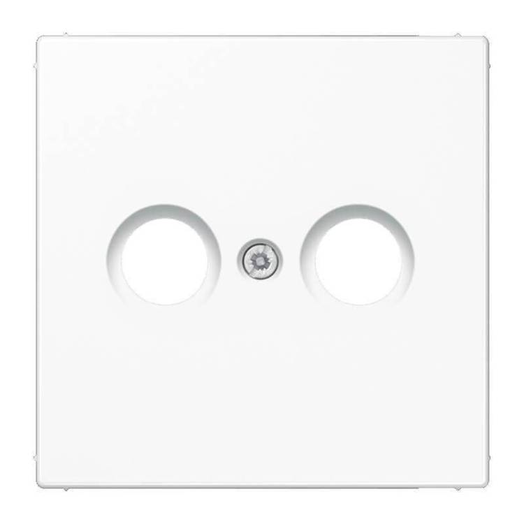 Накладка TV/FM розетки Jung LS 990 белая LS990TVWW