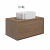 Мебельная раковина Kerama Marazzi Artbasin Conchiglia 50 накладная, белая глянцевая фото 3