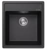 Мойка кухонная Abber Quarz AQ2901B черная, 51x46