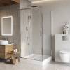 Душевой уголок Belbagno LUCE-A-1-100/100-C-Cr профиль хром, стекло прозрачное, 100x100x195